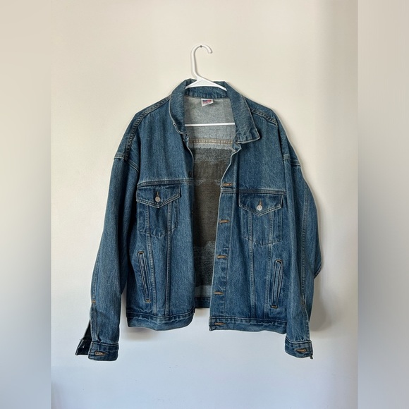 VINTAGE 90s NOS Captain Morgan Denim Jean Jacket Tyca Liquor Promo Large - Picture 10 of 10